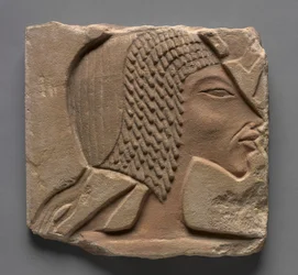Talatat: Portret van Nefertiti, ca. 1353-1347 v.Chr.