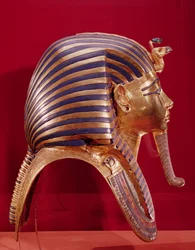 Het gouden masker, uit de schat van Toetanchamon (c.1370-52 v.Chr.) c.1340 v.Chr.