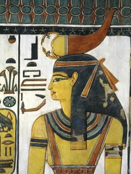 Egypte, Thebe, Luxor, Vallei der Koninginnen, Graf van Nefertari, Vestibule, Muurschilderingen, Godin Selket