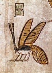 Egyptische kunst: Graf van Sethi I. Detail van de bij. 19e dynastie fresco van Luxor, linkeroever van de Nijl, Egypte