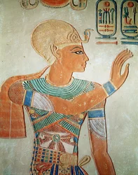 Portret van Ramses III, uit het graf van Amen-Her-Khepshef