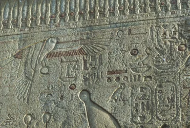 Reliëf, Tempel van Amon, Luxor, oud Thebe (UNESCO Werelderfgoedlijst)