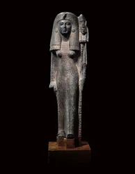 Vaandeldragend standbeeld van koningin Nefertari, Nieuwe Rijk, ca. 1290-1224 v.Chr.