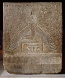Isis Pterophor, van de sarcofaag van Ramses III (ca. 11854-1153 v.Chr.) uit zijn graf in de Vallei der Koningen, Nieuwe Rijk