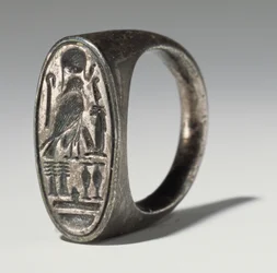 Ring behorend tot Ramses IV (1153-1147 v.Chr.) Nieuwe Koninkrijk