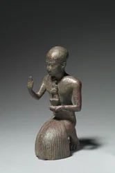 Beeldje van een Knielende Priester, 1186-1069 v.Chr.