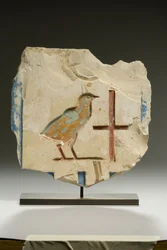 Reliëffragment, Late Dynastieke Periode (kalksteen)