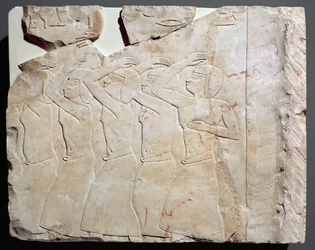 Reliëf uit het graf van Nes-Peka-Shuty, Deir El-Bahri, Thebe, (detail) Saïtische Periode, c.656-610 v.Chr.