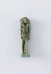 Staand beeld van de godheid Khnum, Saite-periode, 664-525 v.Chr.