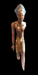 Een koning, Ramses II of de vorige koning vergoddelijkte Amenophis