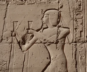 Farao met een cobra, Luxor Tempel