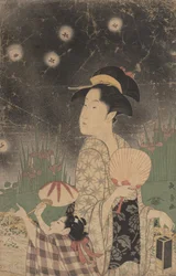 Vrouw en Kind Vangen Vuurvliegjes, ca. 1793