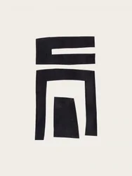 Abstracte zwarte vormen