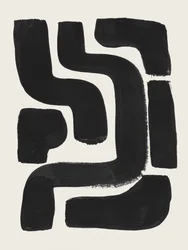 Abstracte zwarte vormen