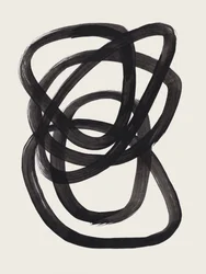 Zwarte abstracte lijnen