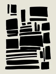 Zwarte abstracte vormen