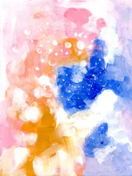 Dromerig roze-blauw abstract