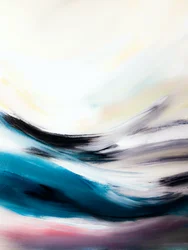 Stromend blauw oceaan-abstract