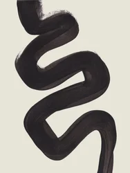 Vloeiende zwarte abstractie