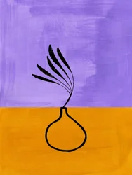 Minimalistische botanische vaas
