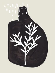 Minimalistische winterboom
