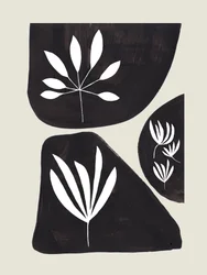 Organische abstracte botanische motieven