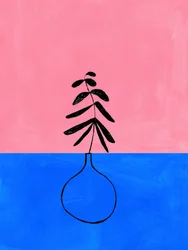 Roze Blauw Botanisch