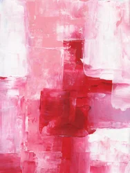 Roze-rode abstracte penseelstreken