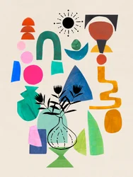 Levendige abstracte vormen