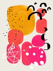 Levendige, abstracte, organische vormen