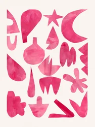 Levendige roze abstracties