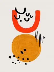 Warme abstracte vormen