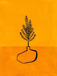 Warme, minimalistische plant