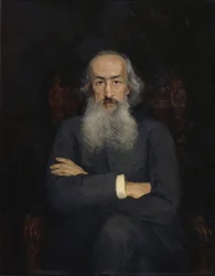 Portret van de historicus Konstantin Nikolayevich Bestuzhev-Ryumin 1829-1897, 1889