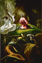 De lijdensweg in de tuin (schilderij op doek)