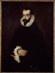 Vermoedelijk portret van de hertog van Benavente. Schilderij door Domenikos Theotokopoulos genaamd El Greco (1541-1614)