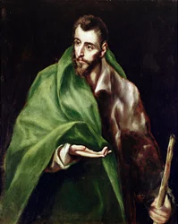 De Apostel Sint Jacobus de Meerdere. Schilderij door Domenikos Theotokopoulos, genaamd El Greco (1540-1614)