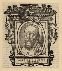 Portret van Giorgio Giulio Clovio, verluchter, miniaturist en schilder geboren in Kroatië, actief in Renaissance Italië