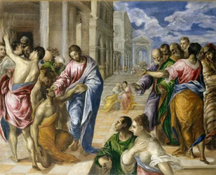Christus geneest de blinden