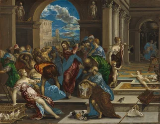 Christus reinigt de tempel