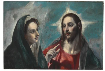 Christus neemt afscheid van zijn Moeder