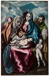 De Heilige Familie met Sint Anna en Sint Johannes