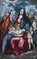 De Heilige Familie met Sint-Anna en de jonge Johannes de Doper