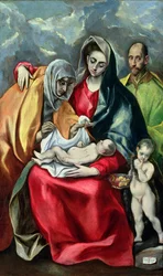 De Heilige Familie met St. Elizabeth, 1580-85
