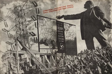 Communisme is Sovjetregering plus de elektrificatie van het hele land, 1933