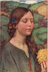 Boeket bloemen, illustratie uit 