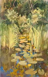Binnenwater in Abramtsevo