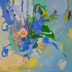 Levendige abstracte bloemen