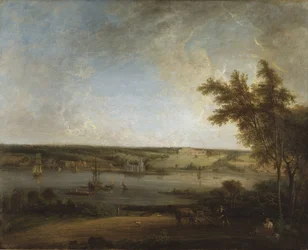 Engels landschap vanuit Mistley Hall, Essex