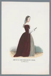 Dame de la cour Francaise XVI Siècle, sous Francois I